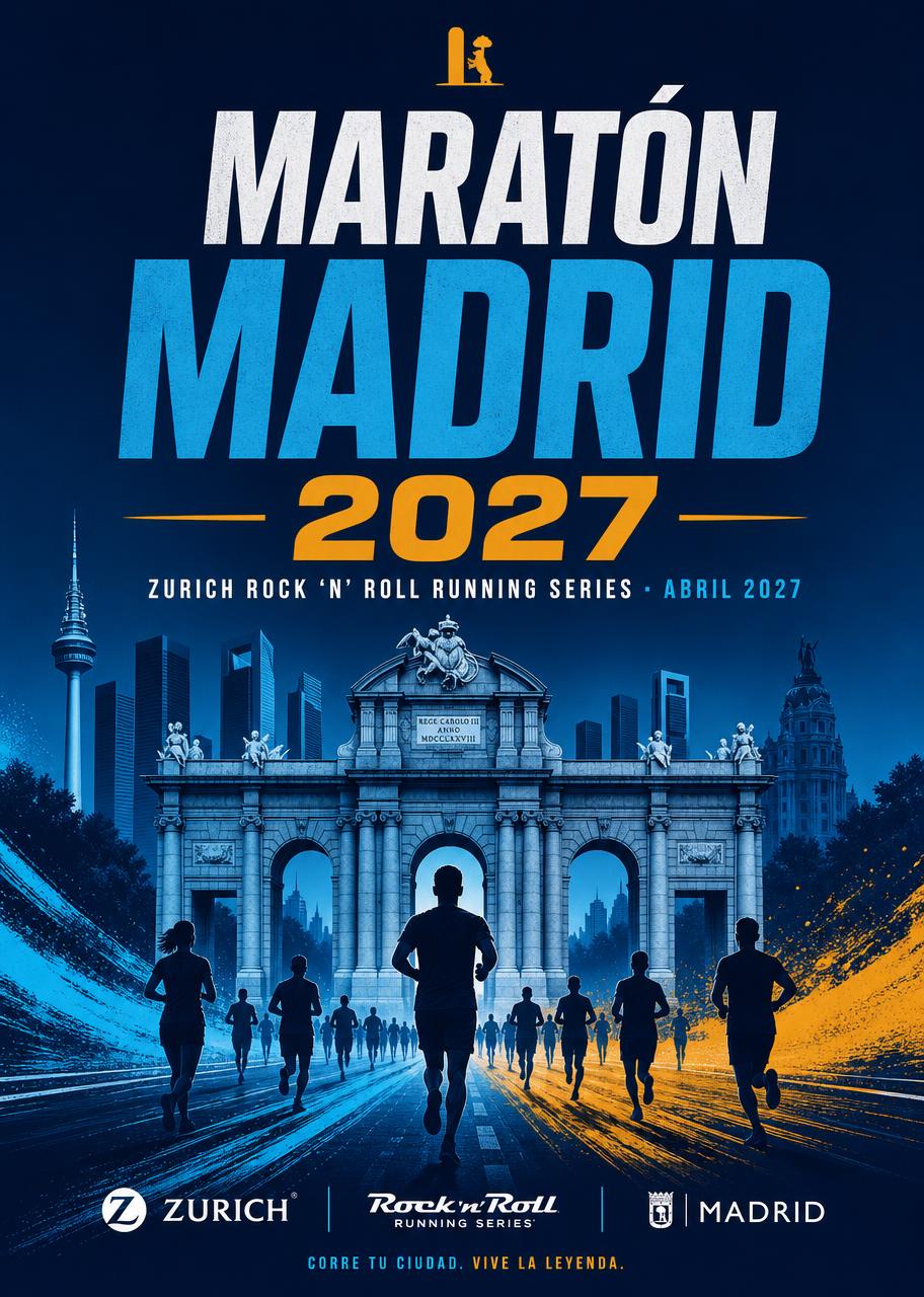 Póster oficial del Maratón de Madrid 2027
