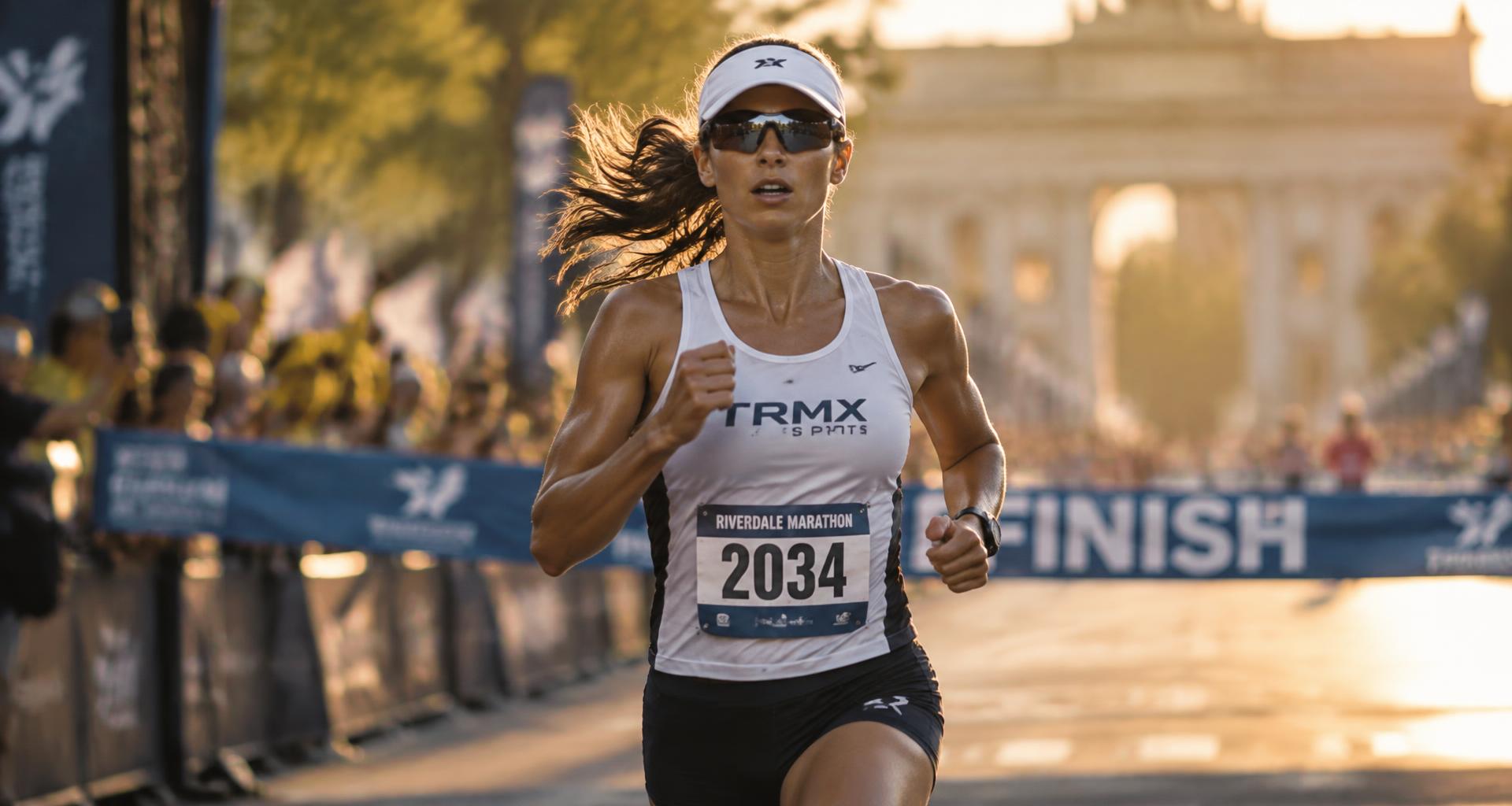 Atleta de TRMX Sports cruzando la meta